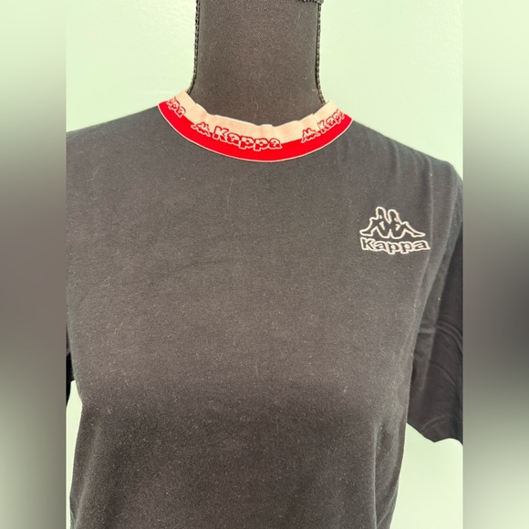 Kappa black short-sleeve T-shirt featuring the Omini logo size s. - Picture 2 of 6